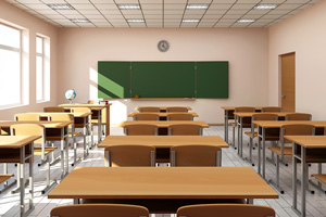 leerer klassenraum